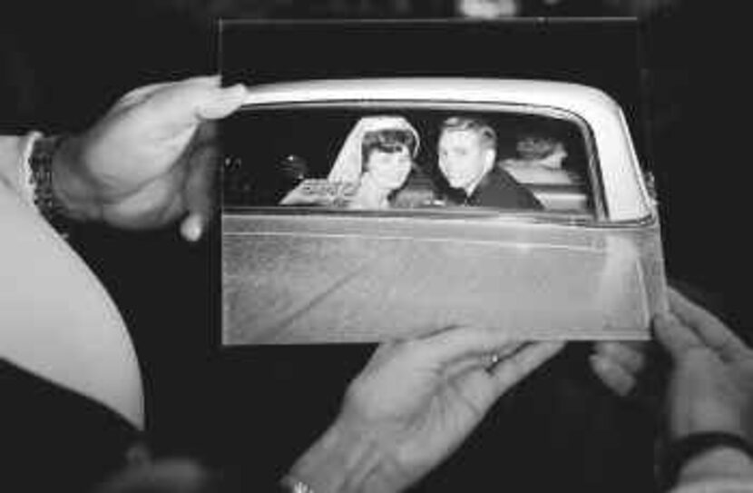 The Boyds on the day of their nuptials. 'The wedding went off beautifully,' Mrs. Boyd recalls. 