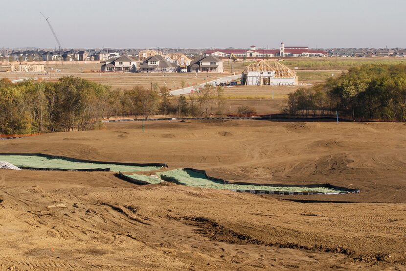 An example of the topography found on the West Course of PGA Frisco.