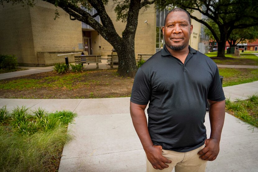 James Henderson photographed outside of the Kaufman County Courthouse on Thursday, June 25,...