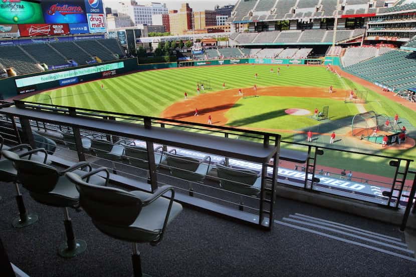 The Rangers' season-ticket survey includes images of seating options from other major-league...