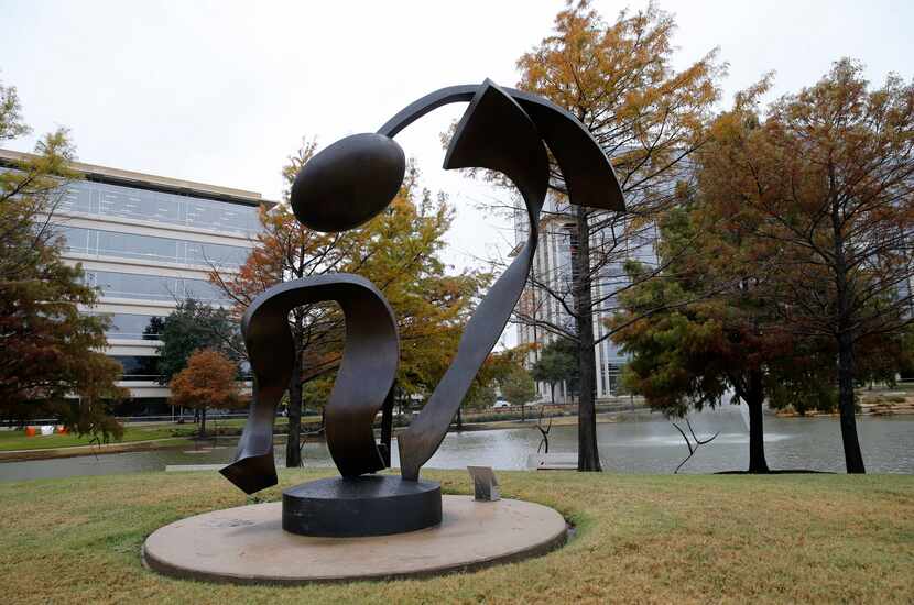 "Balance," by artist Andrew Rogers can be seen right off of Network Boulevard at Hall Office...