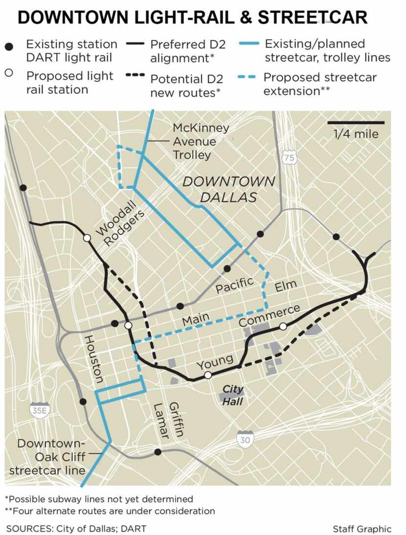 DART is also planning to add a second light-rail downtown and expand the central business...