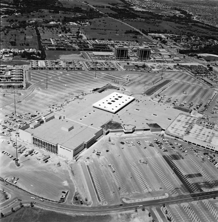 This aerial view was shot May 19, 1973. Be sure to look for the Sanger-Harris department store.