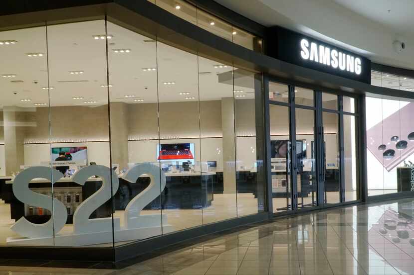 The new Samsung Experience Store in Frisco's Stonebriar Centre sells smartphones,...