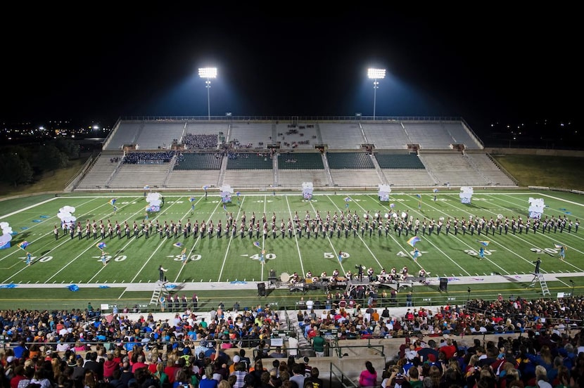 
Rowlett’s Mighty Eagle Band took third place in the finals at the UIL Area competition on...