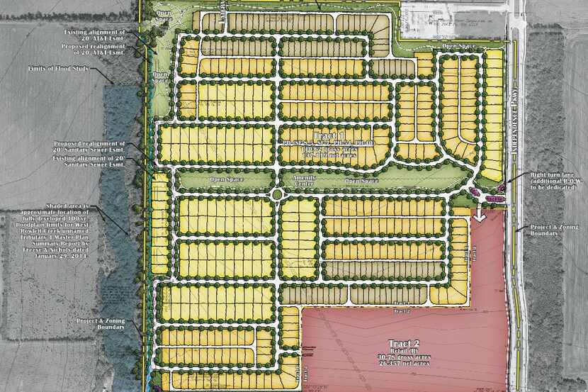  Designs approved by Frisco city planners include 500 houses and a shopping center at Main...