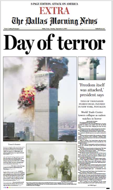 An extra edition published on the day of the attack.