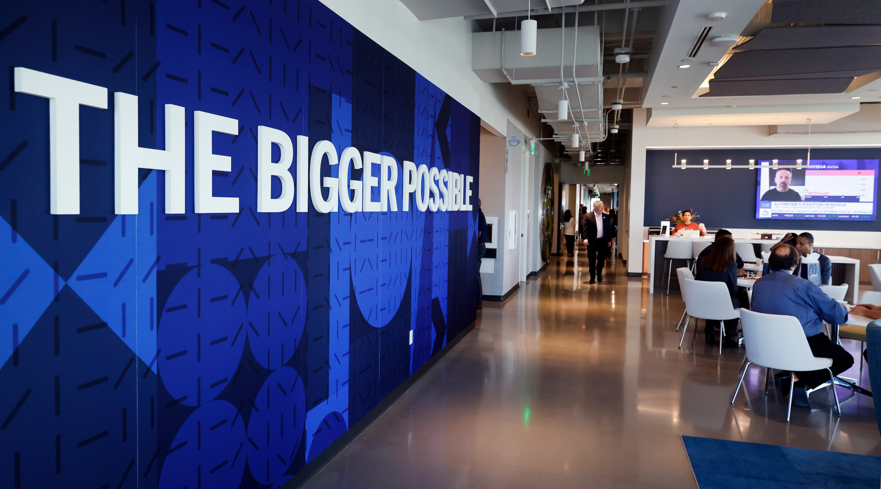 An interior view of the Comerica’s new Frisco Business & Innovation Hub in The Star...