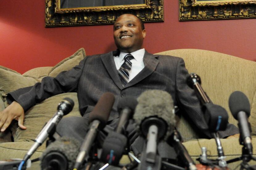  FILE - In this Oct. 28, 2010 file photo, an exonerated Anthony Graves speaks at a news...
