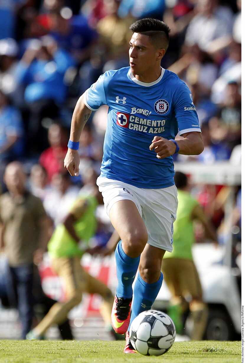 Jonathan Cristaldo fue prestado por Cruz Azul por un año a Rayados. AGENCIA REFORMA
