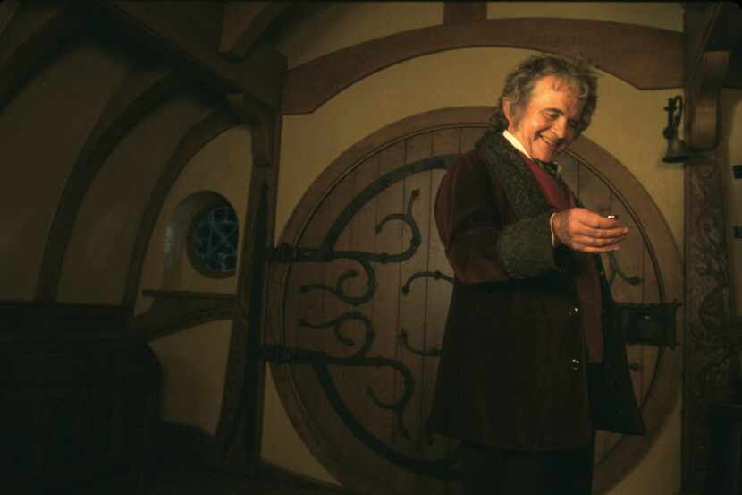Ian Holm stars as Bilbo Baggins in The Lord of the Rings