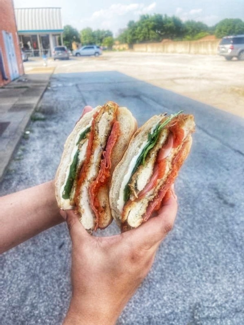 Chicken parm sandwich from La Casita Bakeshop