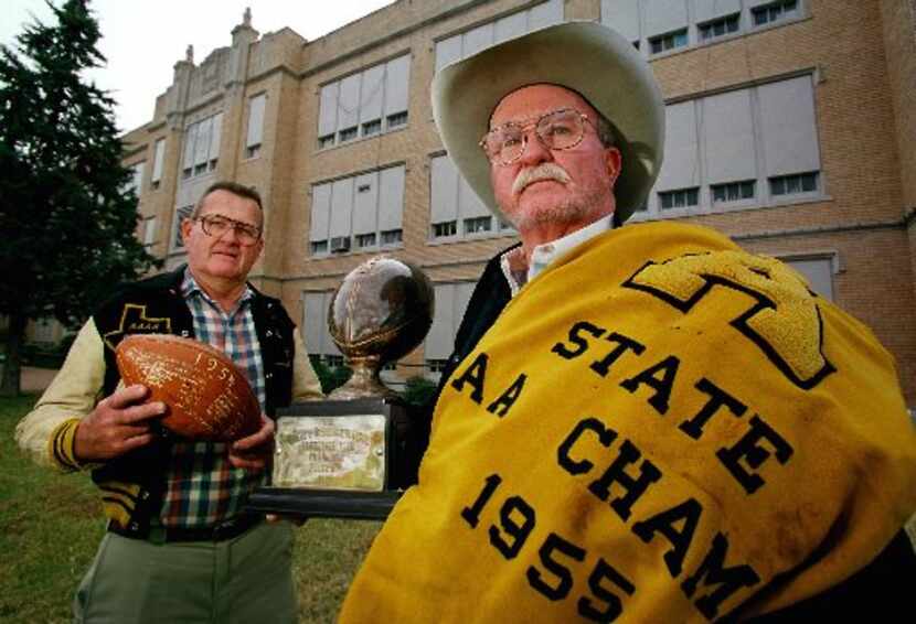 Brothers Jimmy Dan Bourland, left, and David Bourland played for the Abilene High football...