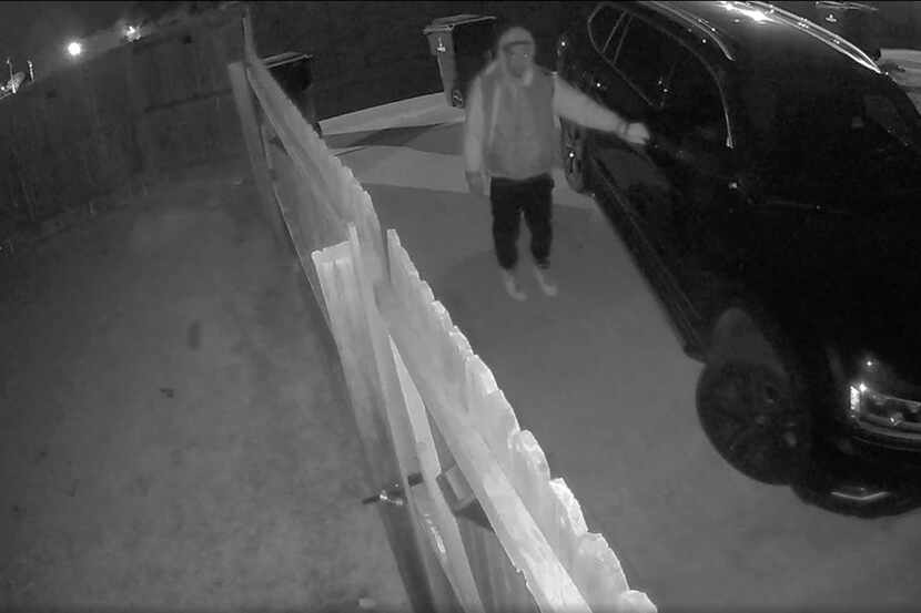 An image from a security camera that a resident posted to the Frisco Police Dept. Facebook...