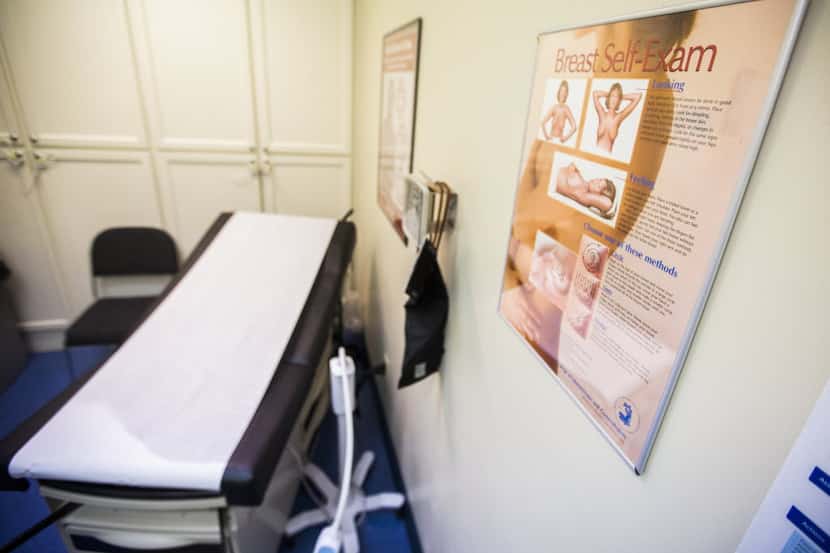 An exam room at the Planned Parenthood Women's Health Center in Waco, Texas on Wednesday,...
