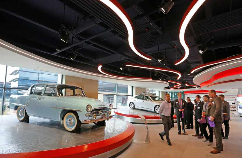 Tours of the Toyota Experience exhibit were given after a panel discussion on STEM education...