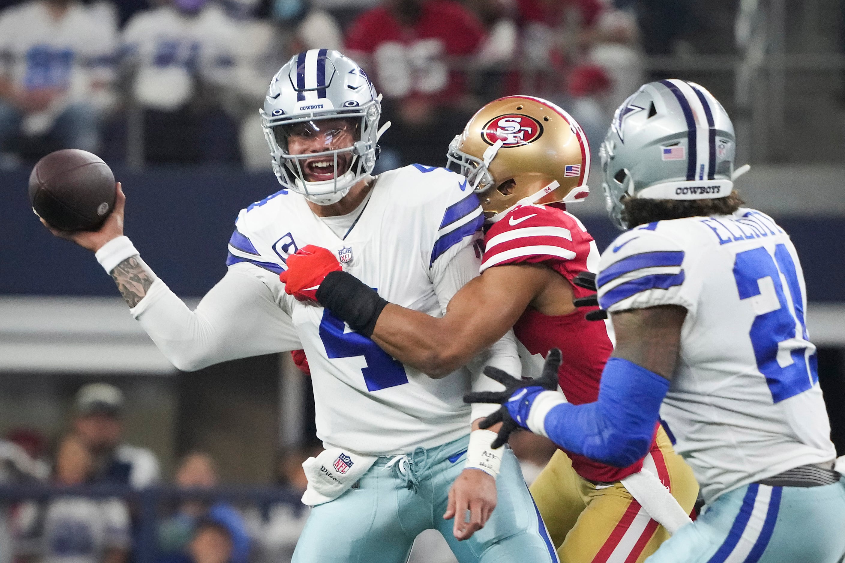 Cowboys tie NFL record for most penalties in playoff game in wild