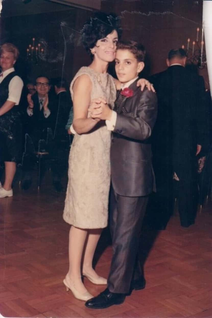 Brad Zimmerman with his mother, Barbara Zimmerman, at his Bar Mitzvah in 1967. Zimmerman...