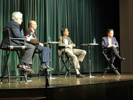 From left: S.C. Gwynne, Stephen Harrigan, H.W. Brands and Lawrence Wright at their Authors...