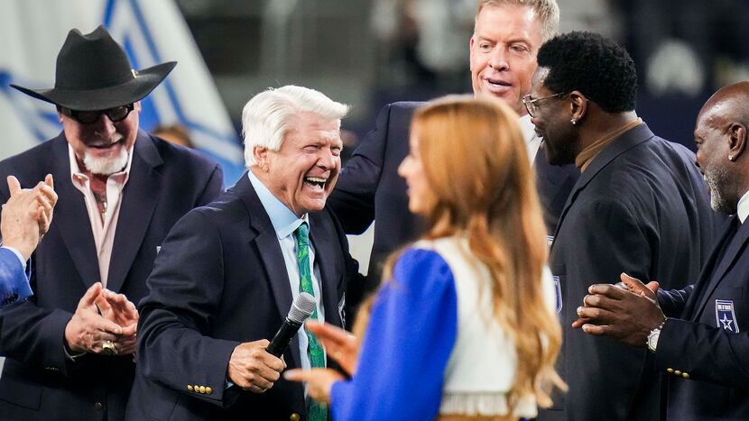 Jimmy Johnson celebrates his moment, takes ‘rightful place’ in Cowboys Ring of Honor
