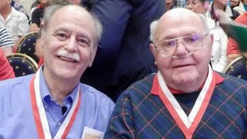 It was largely through the investigative help of Gene Parent (left), shown in 2015 with his...