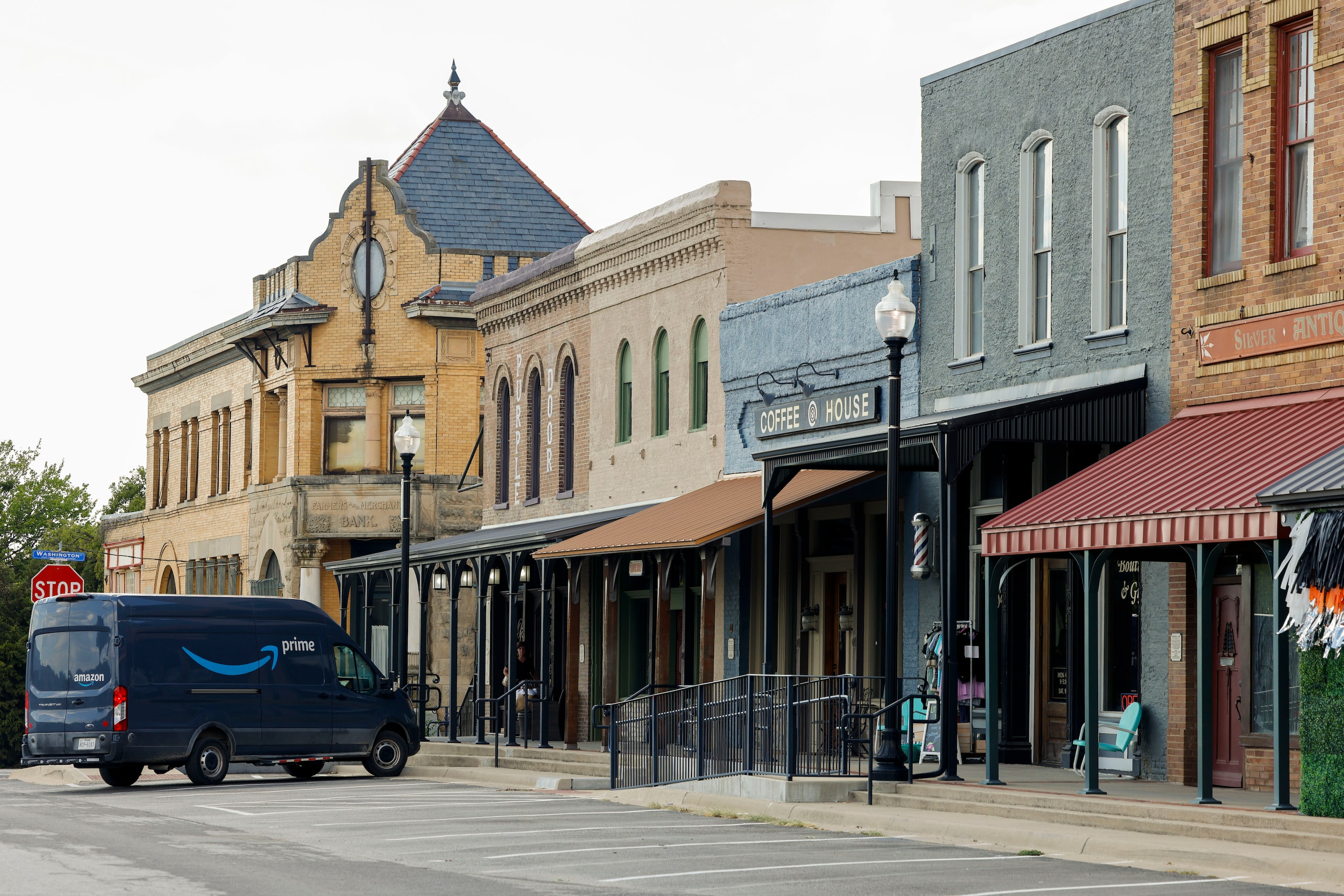 Downtown Pilot Point has quaint mom-and-pop stores.