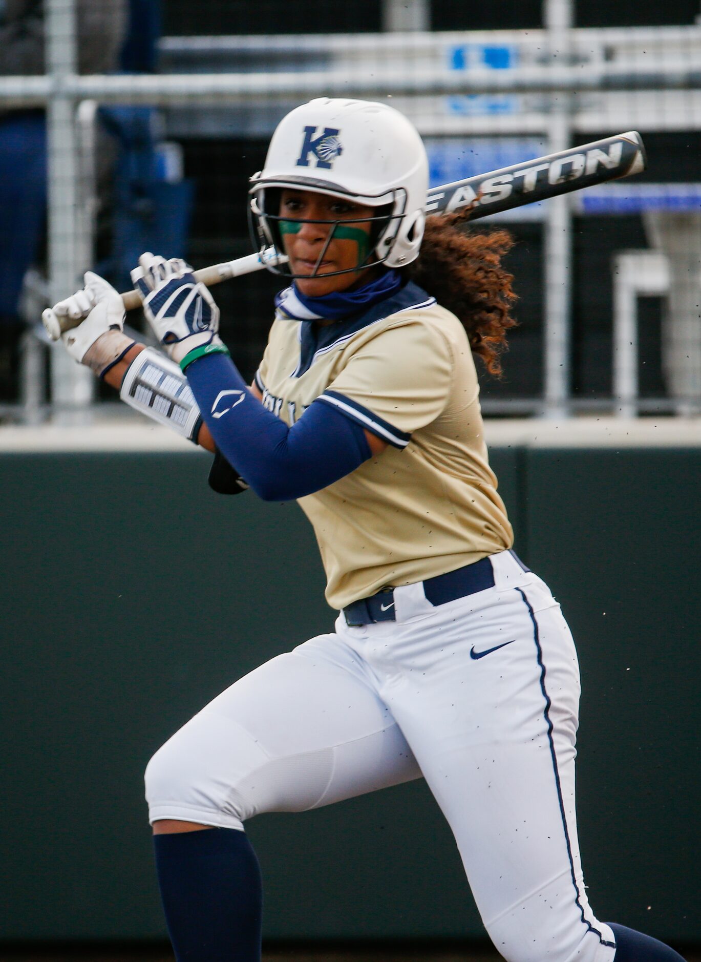 Keller's Dorianna Brown (11) bats against Denton Guyer during the first inning of a...