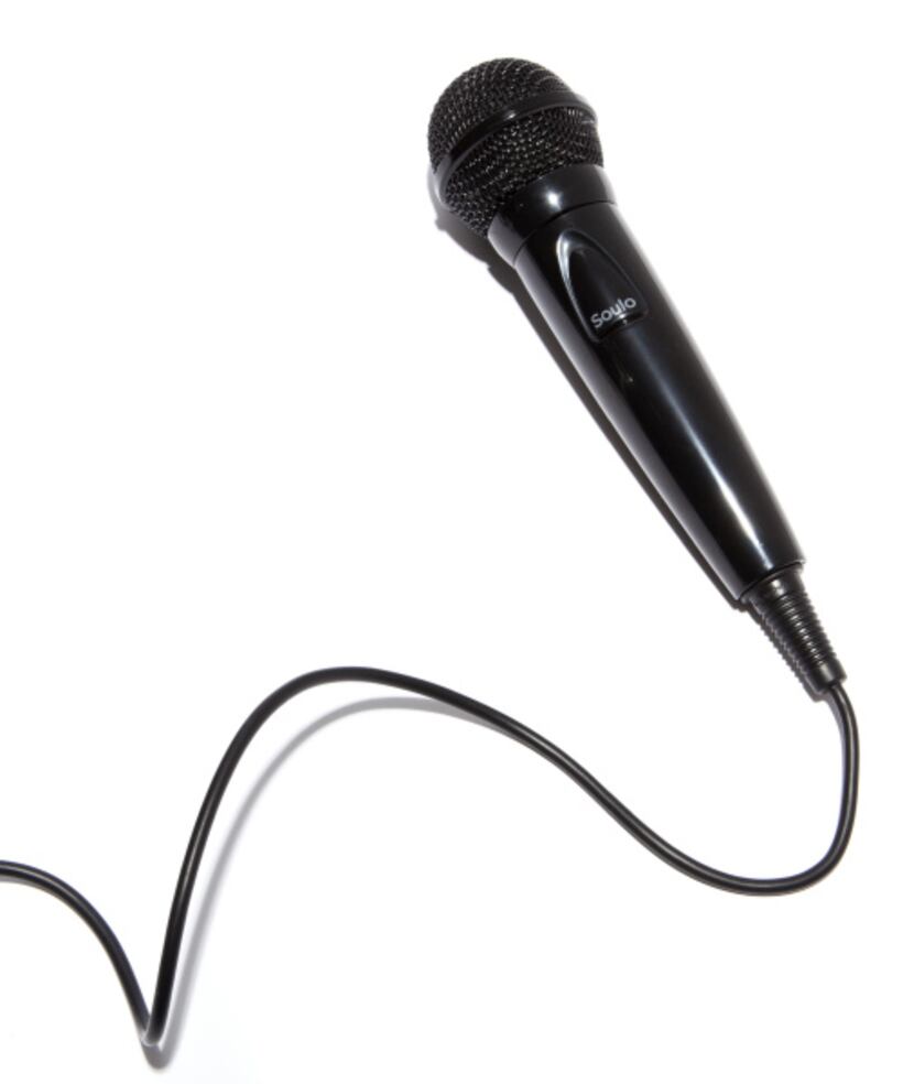 Soulo pitch-perfect microphone with karaoke iPad app, $70, Target