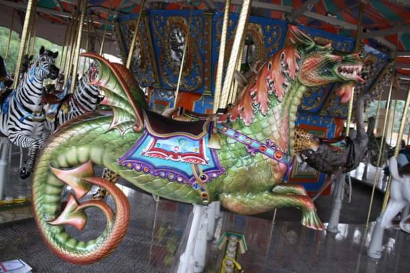 The brass Zootennial Carousel was created in commemoration of the centennial of the San...