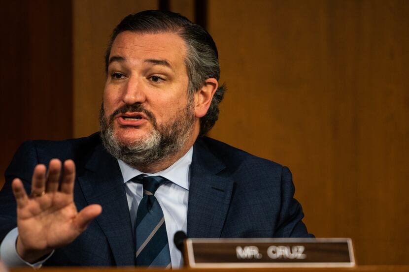 Sen. Ted Cruz, R-Texas, during a confirmation hearing for attorney general-nominee Merrick...