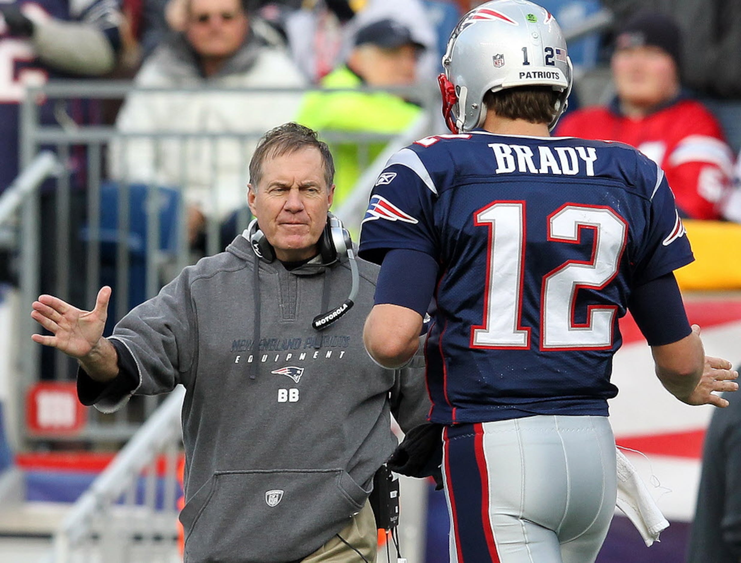 FOXBOROUGH, MA - DECEMBER 01: New England Patriots head coach Bill