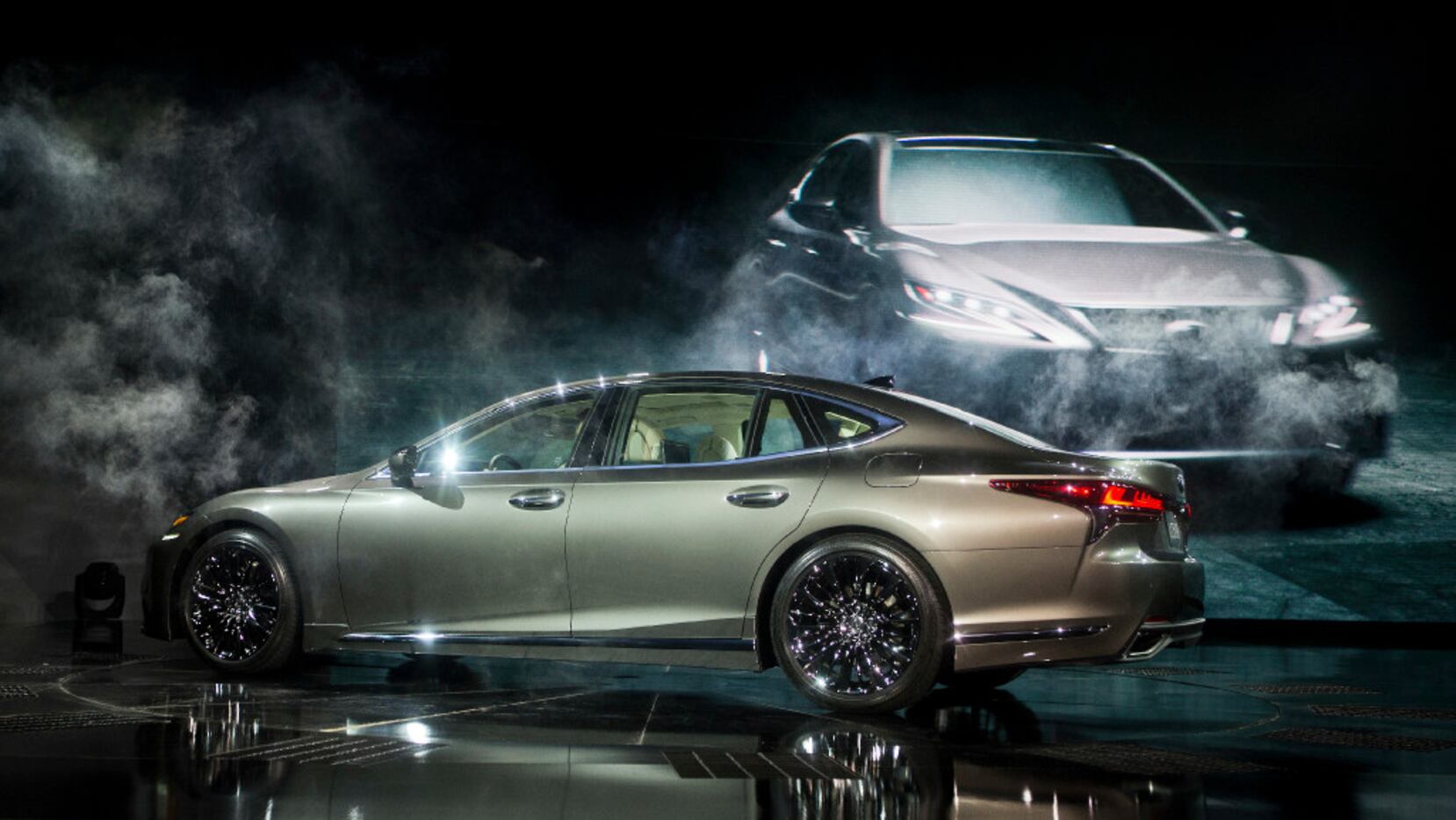The new Lexus LS 500 sedan is unveiled at the North American International Auto Show,...