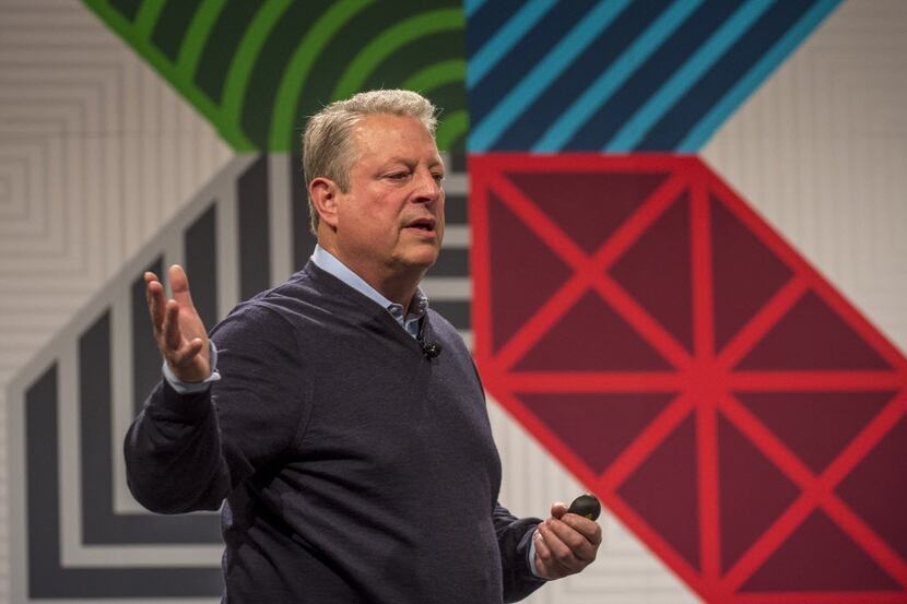  Former U.S. Vice President Al Gore speaks during a keynote session at the South By...
