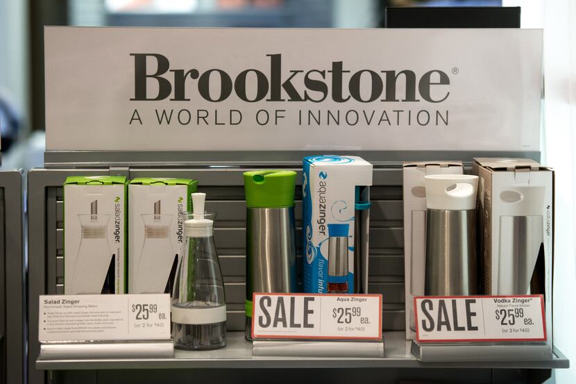 Items are displayed for sale in a Brookstone Inc. store in the concourse of Rockefeller...
