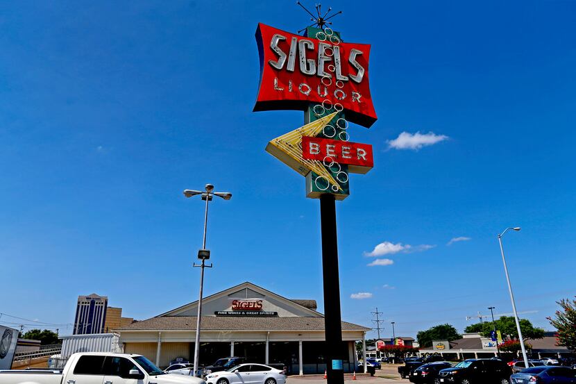 Exterior shot of the Sigel's Fine Wines & Great Spirits store on Greenville Avenue in Dallas...