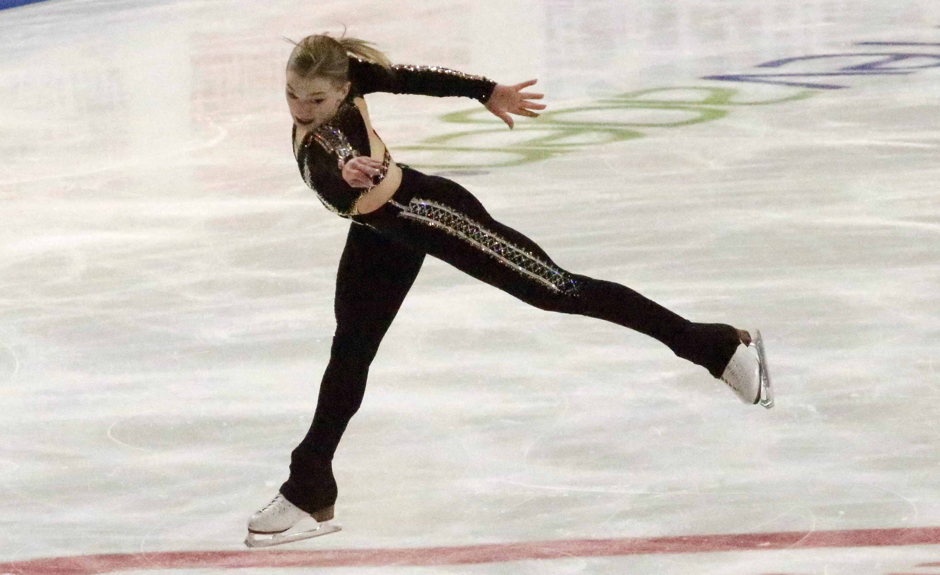 Plano resident Amber Glenn performs in the Women's Short Program representing the USA during...