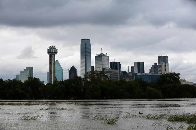 Trinity River was rain-swollen on Oct. 25. A soggy September and October in D-FW made for...