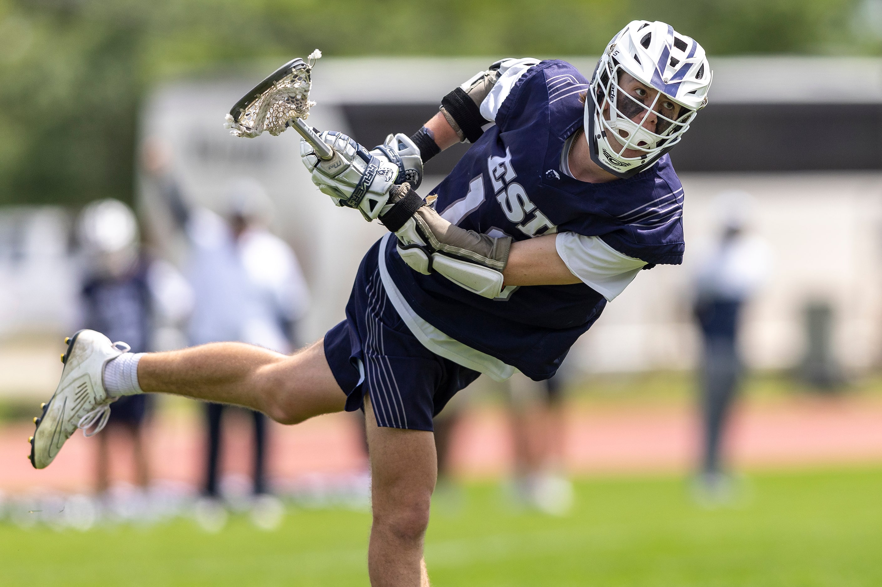 Episcopal School of Dallas’ Sean Browne takes a shot on goal against St. Mark's during the...