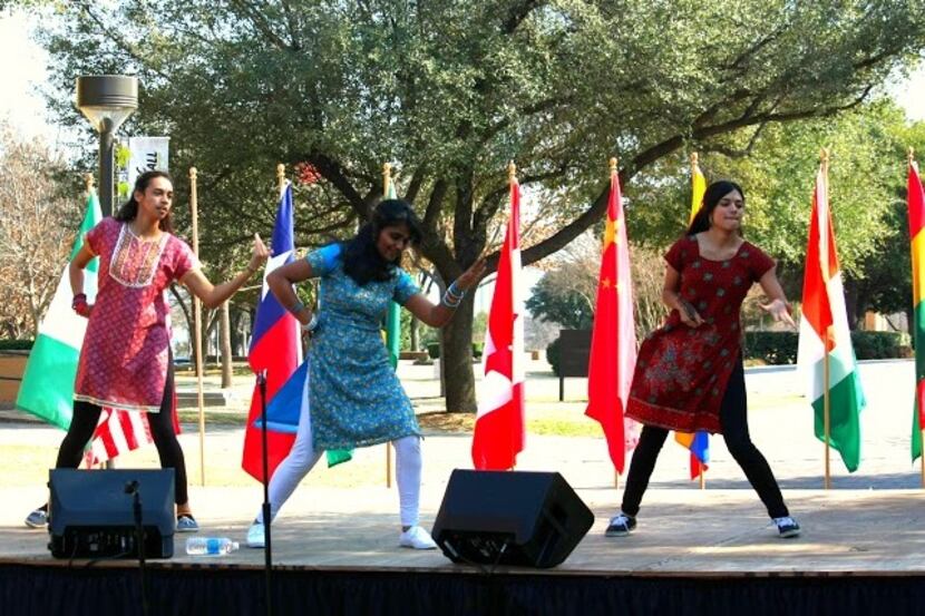 University of Dallas celebrates International Day.  Photo by James Baird.