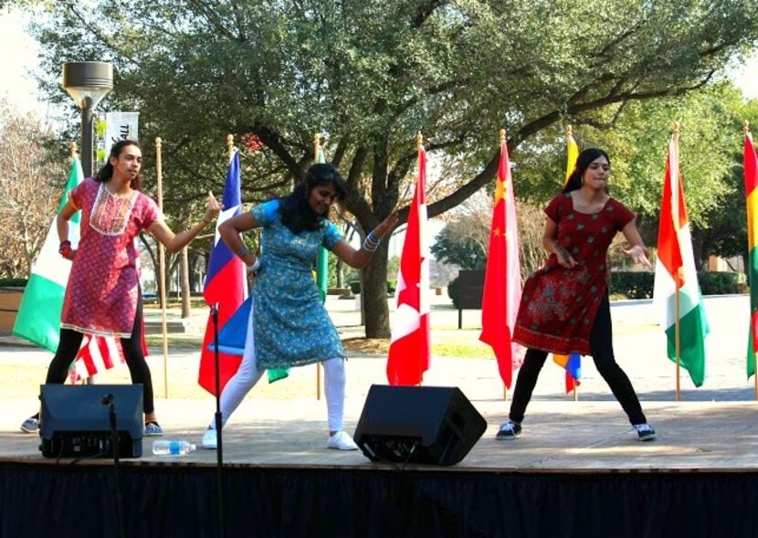  University of Dallas celebrates International Day.  Photo by James Baird.