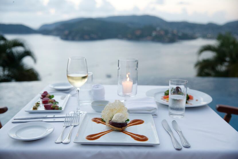 The food is top-notch at the Amuleto hotel in Zihuatanejo, Mexico. And so are the views. 