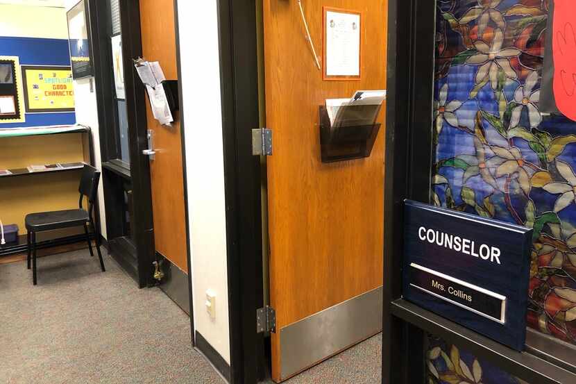 Counselors' offices at Dallas ISD's Seagoville High School. In October 2017, Dallas ISD...