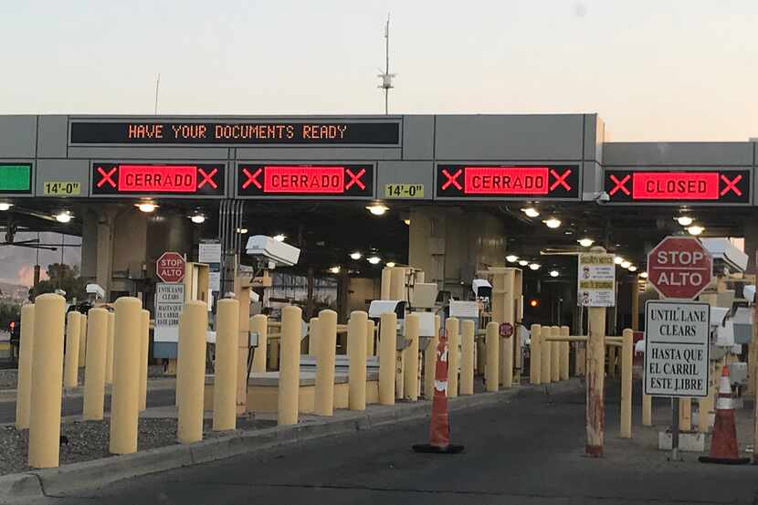 Garitas de entrada a Estados Unidos desde Ciudad Juárez por el Puente Internacional Las...