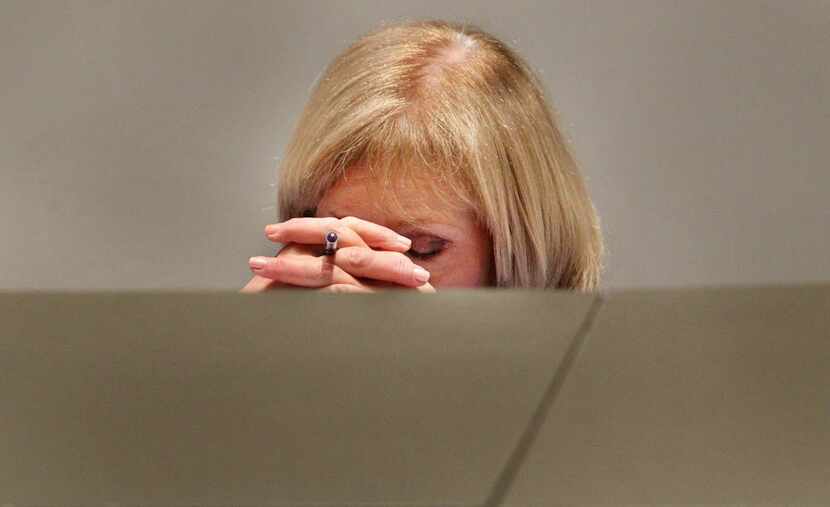 Then-Dallas City Manager Mary Suhm at the Feb. 27, 2013, City Council meeting where she was...