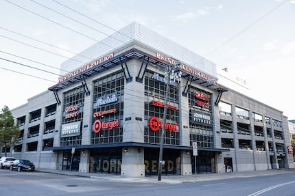 A look at the parking garage for Preston Center Pavilion in Dallas