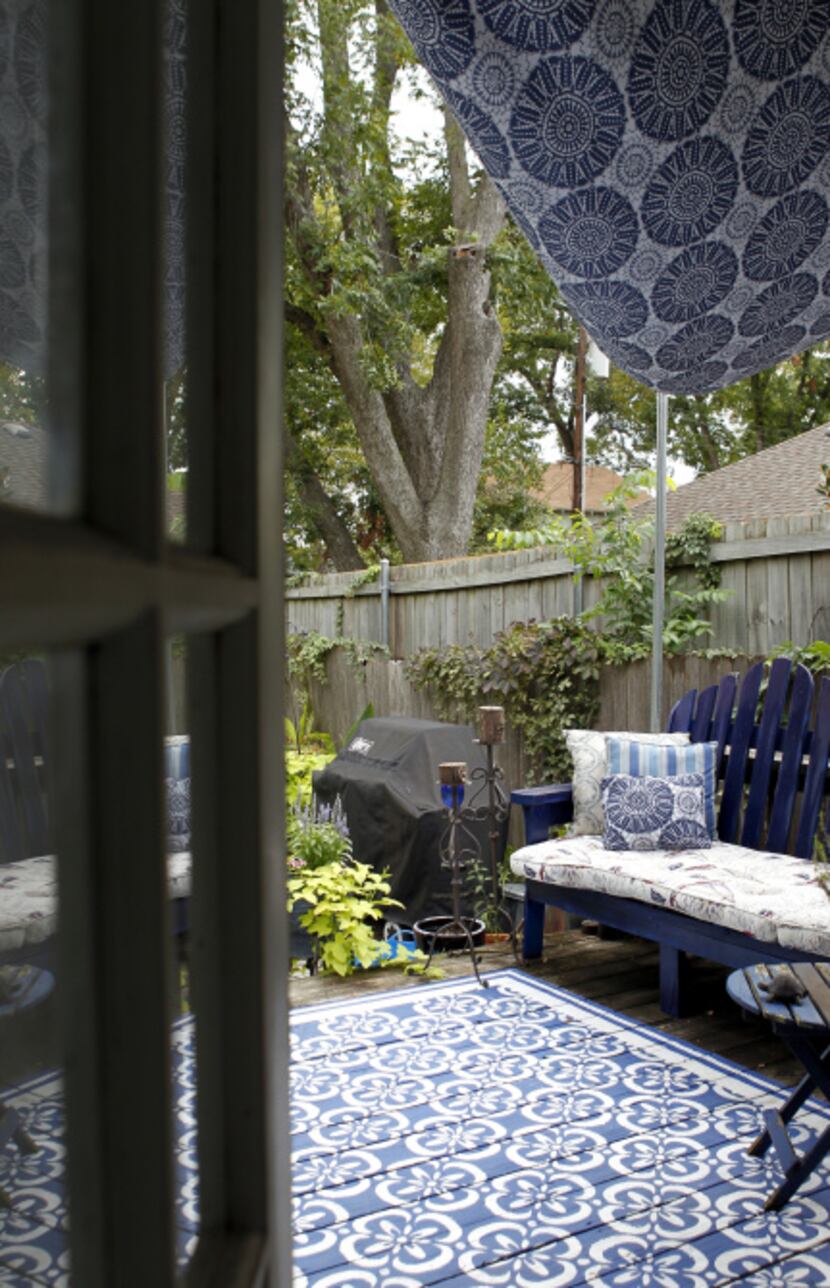Pinterest's 30 Days of Creativity inspired Selena Urquhart to stencil the deck and install a...