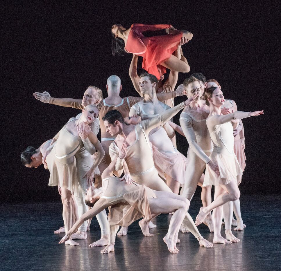 Members of the Paul Taylor Dance Company performed the world premiere of Continuum at the...