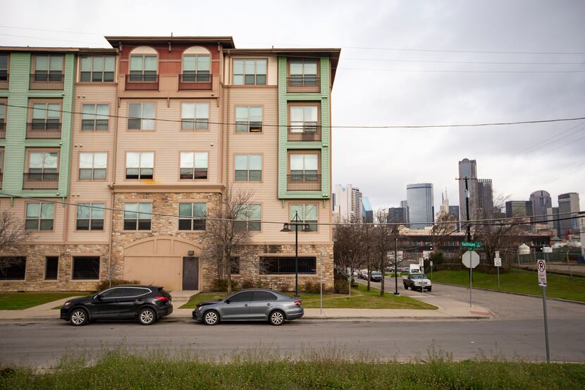 The Belleview apartments are in the Cedars neighborhood on the edge of downtown Dallas.