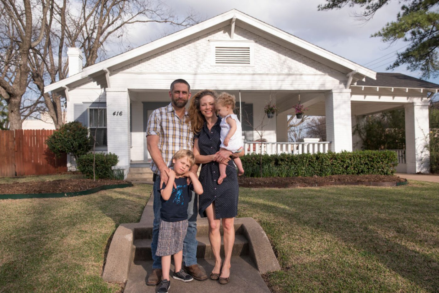 Wes Peacock, his wife, Dawn, and their children, Miles, 5, and Josephine, 14 months, live in...