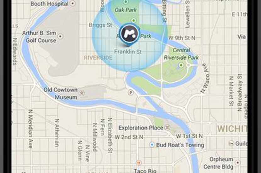
The service shows a phone’s current location and location history.
